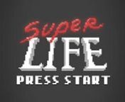 Your life sucks, try Super Life!nnSuper Life let&#39;s you experience an entire life time in 46 seconds! From your very first steps to your very last, see all the thrills of adolescence, the decisions of adulthood and the joys of retirement! Coming soon to arcades and home entertainment systems everywhere. Maybe. nn(Watch on your Iphone 5 or other smartphone in portrait mode, it fits perfectly!)nnThis is a tweaked version of a piece I made for the 80-ft. tall screen outside the Boston Convention Cen