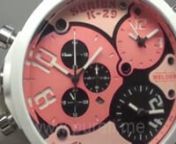 sku3726 Welder K29 WHTSS Pink Dial with 2 Independent Dials on White Rubber Strap 3 Jap Quartz from k29