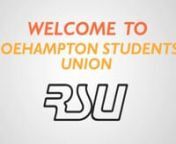 Congratulations on being accepted on being accepted into The University of Roehampton, and therefore automatically becoming a member of the Students&#39; Union. Check out what we do and how you can get involved in this short video. Enjoy! #welcometoroey