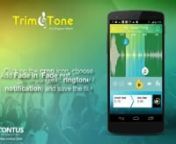 For all those who’d like to mix it up, here is an app that may be of great help to you. Trim and Tone, a tone trimming and mixing app, is exactly what you’ll need to create new sound mixtures.nThis app can be used to trim and merge tones together and the resultant hybrid sound files can be set as ringtone, notification tone, alarm tone or can be saved as a new sound file into ‘My Tone’ list.nnPlaystore Link: https://play.google.com/store/apps/details?id=com.contussupport.trimandtone