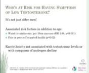Testosterone prescriptions are on the rise in the West, intended to mitigate the declining androgen levels men face in their 40s and beyond. Outside of prescribing testosterone, there are many natural strategies to support male androgen levels.nnIn this webinar we will discuss lifestyle and nutritional interventions to support healthy androgen levels with an emphasis on evidence-based therapies. nnOur presenter is Dr Michael Kaplan, a consulting physician and Director of Special Projects from Me