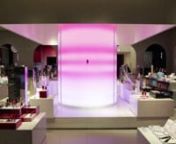 About the WorknWOW was in charge of the motion graphics planning and creation for the installation and window display on the 1st floor of THE GINZA, to mark the release of Shiseido’s “ULTIMUNE”.nThis installation of light expresses the highly advanced beauty essence that is “ULTIMUNE”. The visuals borrow from the product’s central concept; “set free your sleeping beauty”, and are created by projecting images onto a cylindrical LED pillar of light measuring 2.5 meters in diameter.