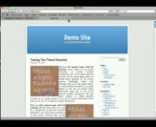 This is a quick video showing how simple and easy it is to install a WordPress theme.