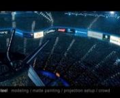 This is my latest vfx reel.nI added several shots from &#39;Oblivion&#39; trailer which I currently working on.nHere is breakdown.nn2013 DEMO REEL BREAKDOWNnnOblivion (2013)n n1~2. Stadium painting, modeling, projection set upnAbandoned stadium supposed to sit on a crater in plate.nThis sequence has about 30 shots needs to have the stadium in different angles.nSo, I created damaged stadium geo and rendered to paint, setting up environment in nuke for projection and rendering out elements for comp.n- May