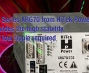 Today&#39;s X-ray systems need power supplies capable of precise control.The Series XRG70 from HiTek Power provides the high stability and low ripple required. These compact PSUs produce up to 70kV for the X-ray tube anode and a secondary 5.5V for the filament. The current-fed resonant push-pull converter design provides high efficiency and reliable operation; with the option for RS232 control to enable complete X-ray systems integration, answering all the demands of high-performance analytical and