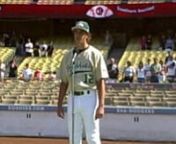 South Hills pitcher Derek Klena sings the National Anthem prior to the start of the Huskies&#39; Southern Section-Toyota Division III championship game with Notre Dame at Dodger Stadium on Thursday, May 29, 2008. Notre Dame won the game, 4-2.