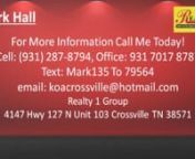 4 bedroom house for sale on Matthews Road Crossville TN http://279matthewsrd.ihousenet.comnnMark Hall; Realty 1 Group : 4147 Hwy 127 N Unit 103 Crossville TN 38571; (931) 287-8794nn4 bedroom house for sale on Matthews Road Crossville TN https://plus.google.com/+BillMcDonald/postsnBrick home 18 acres 5 car garages plenty of privacy 2496 square feet in main and second story with additional 960 sq.ft. in basement area waiting for your finishing touches. This unique home has lots of liveability and