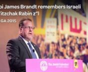 Rabbi James Brandt of the Jewish Federation of the East Bay commemorates the 20th anniversary ofYitzhak Rabin&#39;s assassination.