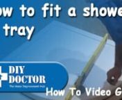 Fitting a shower tray is made easy with this video tutorial. We show you how to fit a shallow shower waste, how to avoid a big step into the shower and how to connect to the other bathroom drainage. With other videos you will also learn how to fit a shower surround, how to connect solvent weld pipes and how to fit everything to the main foul drainage system.