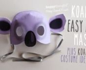 Easy and fun to assemble koala masks. Perfect for dress-up and costume parties, theatre fun, classroom activities and rainy days! Also comes as a color-in version and with fun fact sheets.nnEasy make koala mask template - Free easy make pattern and step-by-step instructions. Simple photo tutorial and youtube video tutorial.nnHow to a make a koala mask - a step-by-step photo and video tutorial!nnStep 1nYou will need scissors, a glue stick, masking tapenand some ribbon. For a longer lasting mask,