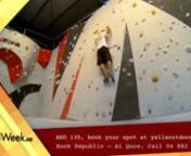 Welcome back to Dubai Minute – missing the weekend already? Don’t worry – there’s loads to keep you busy this week until Thursday comes! Here are the best options in just 60 seconds. nnWanna get ripped and have a total laugh? Check out the Intro to Bouldering class at Rock Republic 7pm on Monday to learn how to climb up a rock wall like a pro. It’s an amazing workout (trust me I know) and it’s super fun too! nnAED 130, book your spot at yallaoutdoor.com / Rock Republic – Al Quoz. C