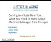 Coming to a State Near You: Medicaid Managed Care Changes…You may have heard that the Centers for Medicare and Medicaid Services (CMS) recently finalized the regulations for Medicaid Managed Care. These new rules become effective in stages with the first round of changes taking effect on July 5. Over 70 regulations will become effective on that date, including the regulations governing important issues such as enrollment, disenrollment, requirements for long-term services and supports, enrolle