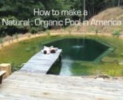 Natural Swimming Pools are kept clean by plants, not chemicals and are healthy environments for both people and wildlife. This film is a guide to making your own.nDavid Pagan Butler&#39;sDIY Organic Pools films have introduced Natural Swimming Pools to a global audience with over 5 million views on Youtube,n“Thank you so much for your video. I have to say I think I have gotten more satisfaction out of this project than anything Ive ever done. We are in it every day.It has me motivated, curio