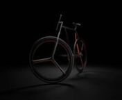https://www.behance.net/gallery/25630449/BAIKnA minimal bicycle design by Ion Lucin. The idea was to create a bicycle design, with as little elements and lines as possible. With the help of symmetrical lines and angles, it was possible to create a frame, which would blend with the rims of the bicycle, in the same angle, thus even further eliminating the lines that were present.nThe minimal design goes even further, in the way the color is applied, to express more with less.nFrom a side view of t