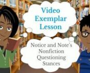 In this video, students at Jones Futures Academy explore the Questioning Stances from Kylene Beers and Bob Probst’s Reading Nonficton: Notice &amp; Note.nnThe texts explored in this video are Dear Malala, We Stand With You by Rosemary McCarney and
