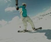 session de snowboard au ralenti, filmés avec Go Pro HD