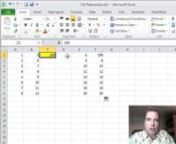 Excel Video 252 describes a relative cell reference, or a formula that changes the row and column references when it’s copied.Relative cell references are very common and very useful in Excel.For many formulas, you want the row and column references to change as the cell is copied.nnThere are occasions when you wouldn’t want the cell reference to change when a formula is copied.For example, if you forecast collections to increase by 4% next year for your top 100 CPT codes, rather than