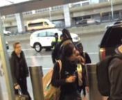 Saturday, March 14, 2015 - Madonna, son David and daughter Mercy catch a flight out of JFK airport in New York City. Madonna dresses in black and white with a floral Gucci scarf and carries a guitar. The trio were leaving as the pop star&#39;s interview with Jonathan Ross about her recent fall was airing. The interview is already creating quite a buzz on Twitter.