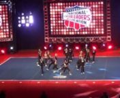This is Texas Lonestar Cheer Company&#39;s International Open Coed Level 5 team, RED-i, competing at the NCA National Championship cheerleading competition at the Kay Bailey Hutchison Convention Center in Dallas, TX on 2/28/15. They were in 7th place out of 15 teams with a score of 95.85 after Day 1.They are from Klein, TX.