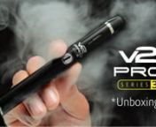 See what comes in the box of the V2 Pro Series 3 vape pen. Walk through the unpacking of the Series 3 kit; from removing the device to inserting a cartridge. Watch how magnetic fasteners snap the included charging cord and e-liquid cartridge into place, adding convenience and durability to the uncompromising performance of V2 Pro Series 3.