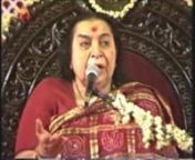 Archive video: H.H.Shri Mataji Nirmala Devi speaking in Marathi and English on Shri Kartikeya at a Shri Mahalakshmi Puja. Vashi, Mumbai, Maharashtra, India. (1996-1221)