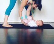 Yoga With Baby - Wide legged forward fold for mama and fun lower spine release for bub - perfect for days you&#39;ve both spent too much time seated.nnVinyasa Flow Yoga Poses. Postnatal Yoga Exercise Fitness. Enjoy! Namaste