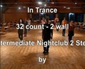 Choreographer : Dirk LeibingnMusic: In Trance by Scorpions &amp; CäthenLevel : IntermediatenDance : 32 count - 2 Wall - 1 TagnThis video is for educational purposes only, and no copyright infringement intended. I do not hold any rights to the music used