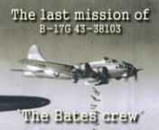 It is around 01:30 PM on the 5th of April 1945 when a number of low flying aircraft appear above the Grevelingen in the vicinity of Ouddorp. It is a small group of American B-17 bombers that are forced to fly under the low hanging clouds. There is no time for them to realize that they are not flying above liberated Dutch grounds, for immediately they come under heavy fire.nnThe B-17 with serial number 43-38103 is hit so severely that three engines stop running and a fire breaks out in the cockpi