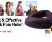 https://www.youtube.com/watch?v=sPJbNOwkougnnMiracle Back Pillow - Lower Back Pain Relief PillownnYou&#39;ll Begin to Experience Pain Relief In 3 Easy Breaths... Simply laying on the MiracleBackTM pillow allows your body to naturally guide itself back into a healthy, pain-free posture. The MiracleBack is a chiropractic pillow designed for Lower Back Pain Relief. nnIts unique, form-fitting shape and construction accommodates a wide variety of body types, creating deep relaxation of the lower back by