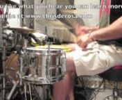 Here Chris demonstrates some of his favorite grooves. If you like what you hear then reach out and say hi. Chris is also available for lessons, live shows, and recording sessions.nnSee Chris’ work at:nhttp://www.chrisderosa.comnhttps://www.linkedin.com/in/chrisderosa1nhttp://www.cdbaby.com/Artist/ChrisDeRosanhttps://www.facebook.com/ChrisDeRosaFanPagennChris has worked extensively with some very gifted singer songwriters and bands including Nadia Ali, Deborah Harry &amp; Chris Stein (Blondie),