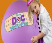 Doc McStuffins GIANT Surprise EGG, Disney Junior toys, Doc Mobile https://youtu.be/vd7cpHdZFHonnLada really loves to play doctor. But she didn&#39;t have many tools or doctor&#39;s suit until one day we&#39;ve got a Doc McStuffins GIANT EGG. It&#39;s just amazing. There is Doc Mcstuffins Doctors Dress Up Set, Time for Your Checkup Interactive Doc and Lambie, Ravensburger Mini Memory, Doctors Bag Playset, Crayola Disney Colour and Sticker Book, RoomMates Children&#39;s Repositionable Disney Wall Stickers, Multi-Colo