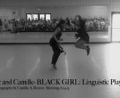 Cat and I rehearsing for the word premiere of BLACK GIRL: Linguistic Play in New Orleans during the showing for our teaching residency with New Orleans Ballet Association! Special thanks to Jenny Hamilton.nnThis section is inspired by Kyra Gaunt&#39;s book, Games Black Girls Play. The rhythmic play of Double Dutch is a spring board for African- American social dances- circling back to sounds and movements of ancestry. It is our