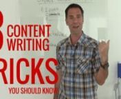 Get the full article and the worksheet for this episode: http://vitobiz.com/3ContentWritingTricksYouShouldKnownnGet the podcast free on iTunes: http://vitobiz.com/iT3ContentWritingTricksYouShouldKnow nn+++ SUMMARY +++nnOnline Content PrinciplesnnHave you ever wondered why your blog doesn&#39;t have any comments or shares?nnOr why your Twitter account doesn&#39;t have any followers? What about your email marketing? Are you getting responses? Is your website getting the hits you want it to?nnWhat are you