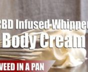 A quick guide for how to make a cannabidiol (CBD) infused whipped body cream, a great way to moisturize your skin with the added therapeutic benefits that CBD provides (pain relief, reduce inflammation).nn2 Part Infused Cocoa Butter: https://amzn.to/2EkpdSsn1 Part Coconut Oil: https://amzn.to/2Qh8V37n1 Part Soft Oiln(Optional) Essential Oils: https://amzn.to/2L6if3PnnThis is part 3 in a 3 part series on producing various types of CBD topicals.nnWant to support the channel and get early access to