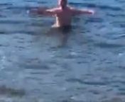 Левочкин купается в проруби на Крещение from купается
