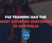 It&#39;s official, F45&#39;ers are the happiest gym-goers!nCanstar Blue awards F45 the 2018 Most Satisfied Customers Award for 2018.