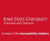 Learn how to use Adobe InDesign&#39;s Presets to export to an accessible PDF file.nnThis video is a part of the ISU Extension and Outreach eAccessibility Initiative. The eAccessibility Initiative provides accessibility training on Adobe Acrobat Pro DC and Adobe InDesign.
