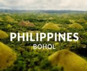 Bohol is often referred to as the Jewel of the Philippines. nIt is an extremely diverse island, but the Chocolate Hills are probably Bohol&#39;s most famous tourist attraction. They are considered one of Philippine&#39;s natural wonders. They are made of limestone left over from coral reefs during the Ice Age when the island was submerged. They turn brown during the summer making them look like chocolate mounds.nnTravel across this beautiful island in less than 3 minutes. nVisit the beaches in the south