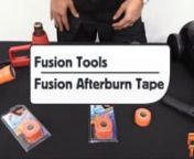 This is an official product video for Fusion Tools Fusion Afterburn Tape. This tape can be applied to heat guns and propane tips in order to prevent second and third degree burns. This is not an endorsement of the product. It is a neutral product video that was made by TWI with product and information provided by Fusion Tools.