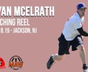Ryan McElrath (Juggernauts) suffered a tough luck total bases loss to ERL in the semi-finals, holding ERL&#39;s big bats scoreless for nine innings. (May 18, 2019)
