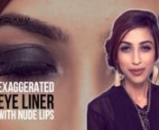 How To Apply Exaggerated Eyeliner For A Bold Look | MyGlamm from kajal video com