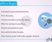 Bidzpro is a leading B2B online procurement site connecting buyers and sellers of repute. It offers an unique platform to large enterprises, small &amp; medium enterprises and individuals to purchase their requirements by floating e-auction, e-tender, Quick Quote and RFI. http://bidzpro.com/