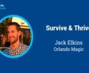 Session 5 - May 30, 2018 (https://theiosummit.com)nSurvive and Thrive - Do you want to thrive when change comes? Do you want to be so confident in your ability to innovate that you actually go looking for change? Yeah!Bummer because our brains have a different plan. They are wired for survival. What can we do? We’ll share directly from the Orlando Magic Innovation Playbook and look at the skills, lenses, and language to use to be the one who helps your company thrive. Included is a bonus giv