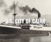 Video footage of the wreck S.S. City Of Cairo, laying at 5150m. She was discovered by Deep Ocean Search in 2012.nnThe SS City of Cairo (Captain William Rogerson) was a mixed cargo and passenger ship belonging to Ellerman Lines and was on a voyage from Bombay to England, via Cape Town and Recife, Brazil, unescorted, in late 1942.nnShe carried 296 souls of which 136 were passengers and a mixed cargo including some 100 tons of silver coins belonging to the UK Treasury.nnShe was spotted by U-68 on t