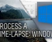We&#39;ve put a couple of tutorials together to help those of you who are starting to process your first few time-lapses. To keep it simple, we&#39;ve chosen two pieces of free software that anyone can download and use whether you use Windows or Mac.nnIn this tutorial, Mat takes you through the basic process of using Virtual Dub (for Windows). nnIt&#39;s a really simple way to process your first jpeg time-lapse. Once you get the hang of the simple processes, you can move on to more complicated ones used by