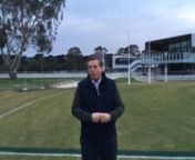 The Member for Sandringham, Murray Thompson, today made an early morning visit to the Beaumaris Secondary College and Melbourne Cricket Club facilities in the lead up to the Community day that will be held on Saturday June 23, 2018.nnToday marks the fifth anniversary of the meeting of minds to advance the co-investment by the Melbourne Cricket Club philanthropic Foundation for the re-development of sporting fields and provision of world class facilities at the Beaumaris High School site for the