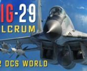Purchase on the DCS e-shop:nhttps://www.digitalcombatsimulator.com/en/shop/modules/mig-29_dcs_world/nnThe MiG-29 “Fulcrum” is a Russian-designed, twin-engine, supersonic fighter. First operational in the early 1980s, the Fulcrum is a “light weight” fighter, comparable to the American F/A-18 Hornet and F-16. Designed to work in conjunction with the larger Su-27 Flanker, the MiG-29 is armed with an internal 30mm cannon and both infrared and radar guided air-to-air missiles. For air-to-grou