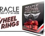 Introducing the NEW and IMPROVED ORACLE Lighting Illuminated LED Wheel Ring Kit*nnThese Wheel Rings are an easy and effective way to light up your truck’s wheels and suspension! This head-turning lighting product consists of a set of (4) LED illuminated aluminum rings which install around the brake rotor and attach to the brake dust shield but can also be mounted to older vehicles with drum brakes. The effect is a large ring of light which accents custom wheels and stands out at events.nnAvail