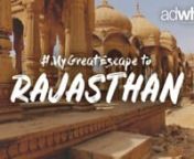 Experience the culture of Rajasthan, The Land of Maharajas, in our all new season of #MyGreatEscape. From Royal Palaces to Religious Centres, Beautiful Lakes to Camel Safaris, this exotic land has covered it all. Stay tuned for the Series.nnFor new Film updates on FB Messenger, click