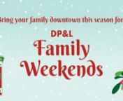 The Dayton Holiday Festival fun continues through the whole month of December with Family Weekends, presented by DP Mon.-Fri. 9 a.m.-6 p.m., Sat. noon-4 p.m.; closed on non-performance SundaysnSchuster Center Wintergarden, SecondMon.-Fri. 8:30 a.m.-5:30 p.m.nKettering Tower lobby, corner of Second and Main sts.nnVisitors of all ages can view this beloved, one-of-a-kind model train display that was given to the community by Mrs. Virginia Kettering. The display can also be viewed through the bui